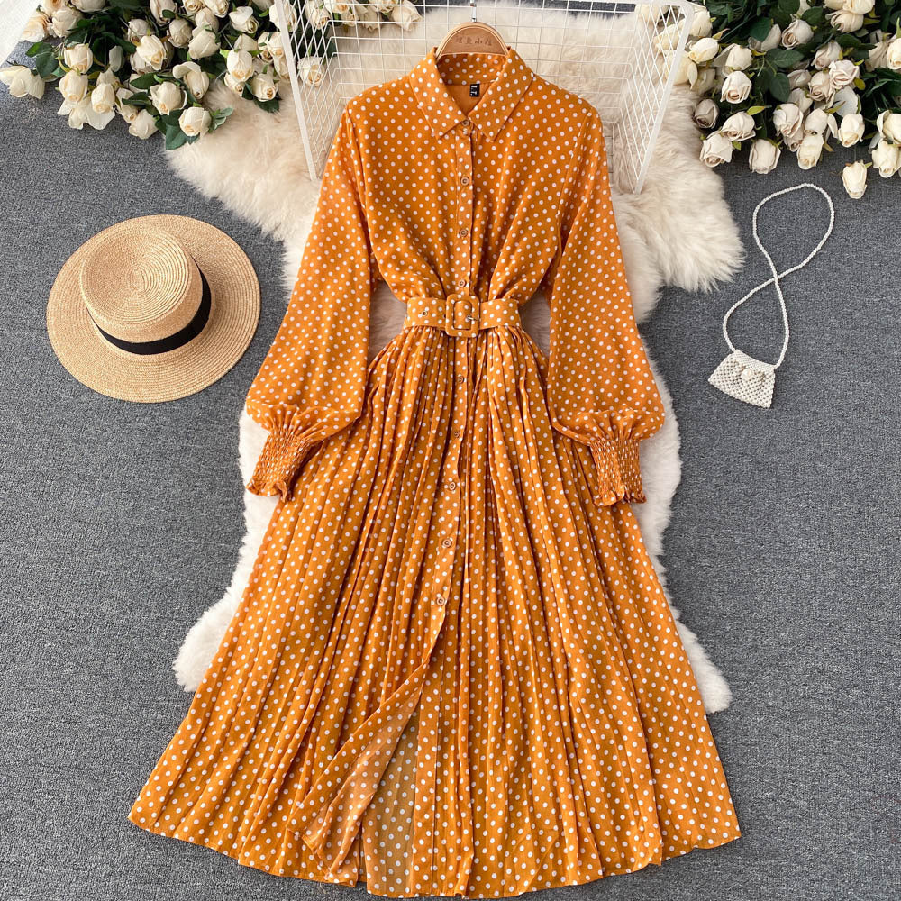 פולקה™ | שמלת פליסה מנוקדת