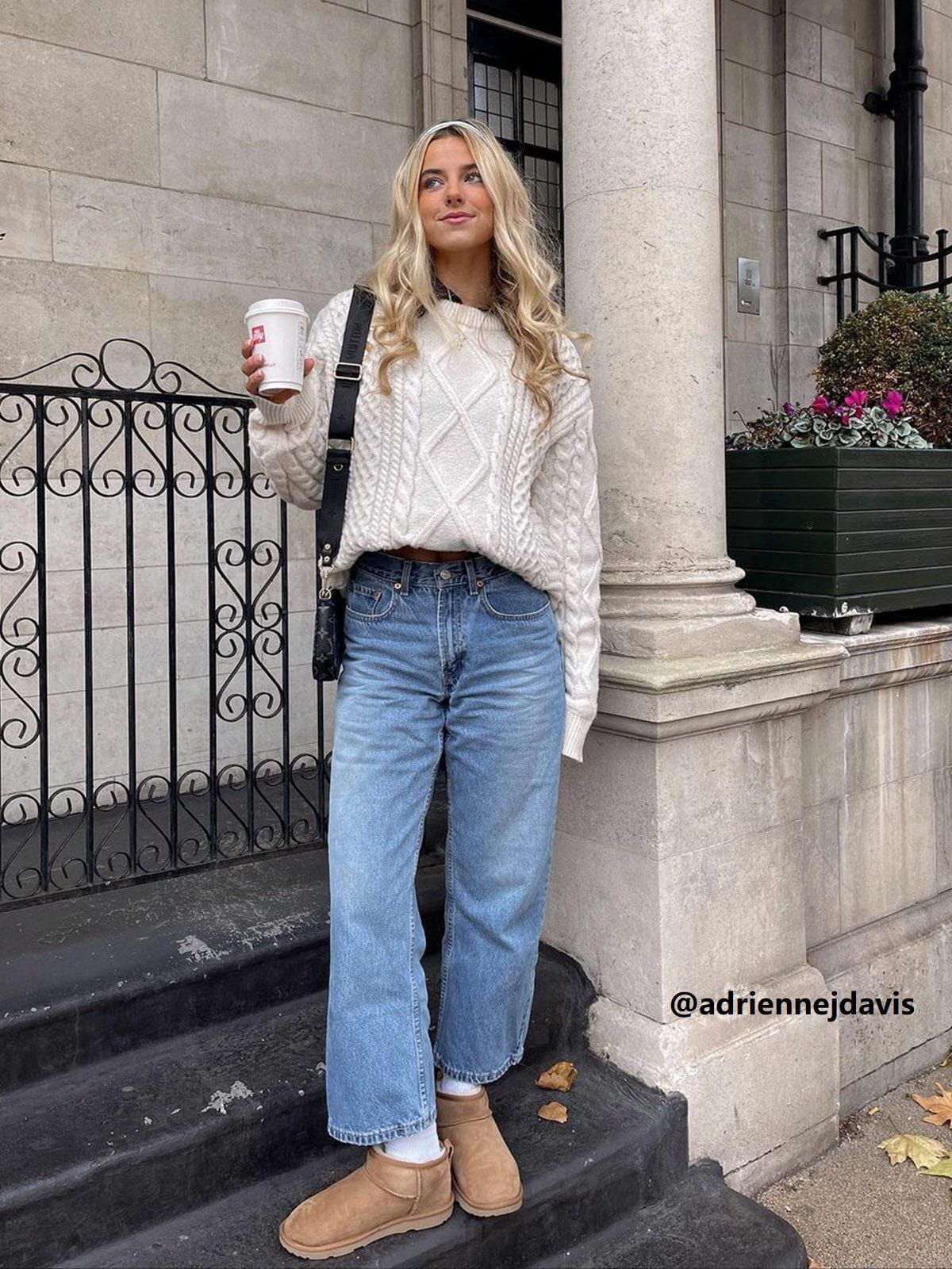 אליה™ | סוודר קלאסי סרוג