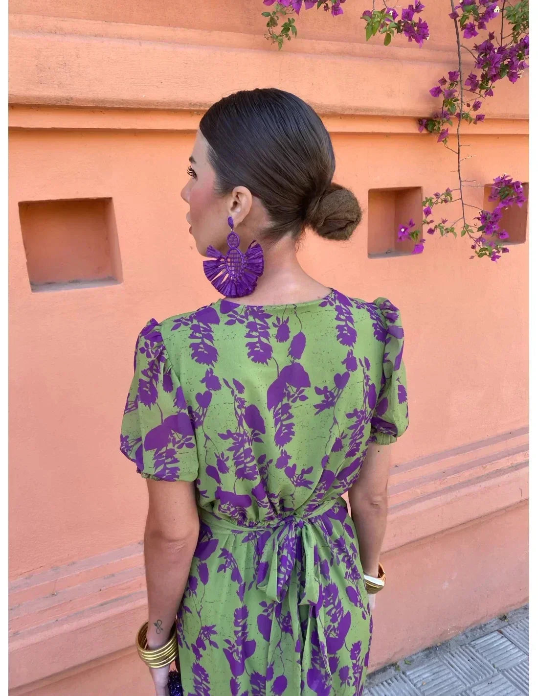 מאיה™ | שמלת בליסימו עם הדפס