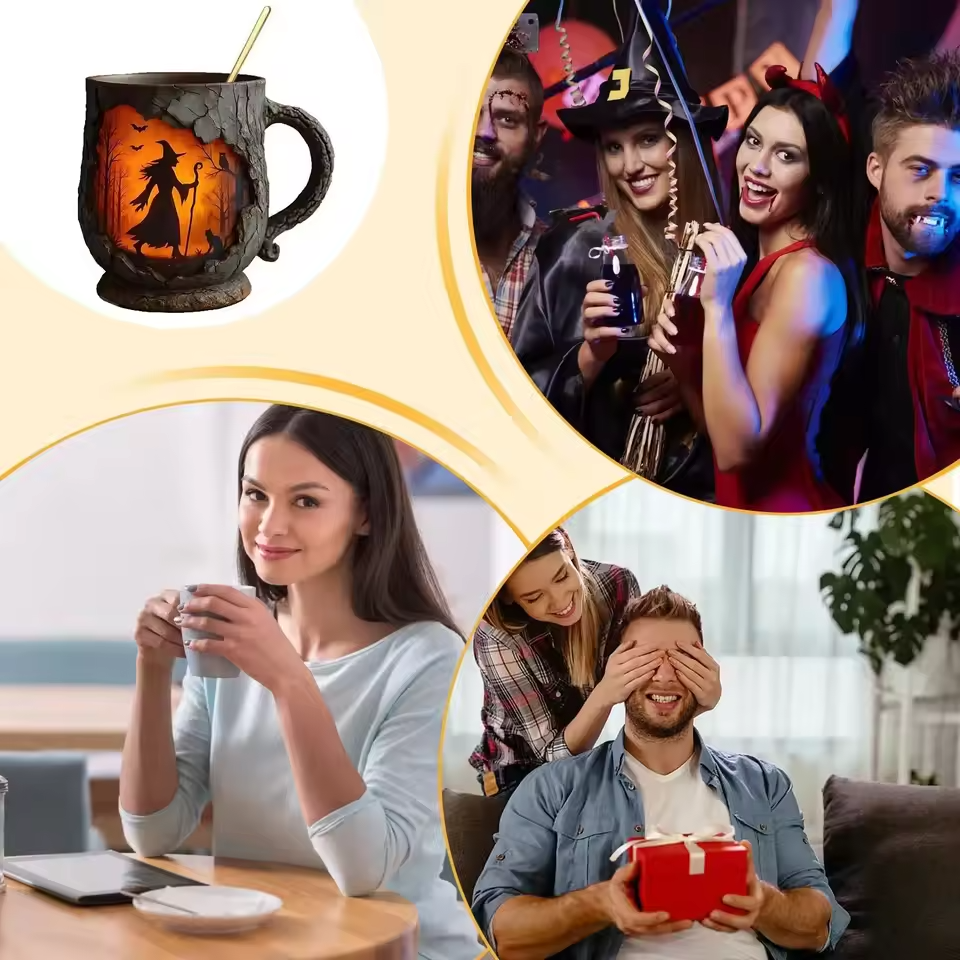 וויצ’מאג™ | ספל מכשפה וחתול להאלווין