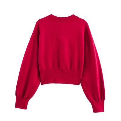 סופי™ | קרדיגן סרוג קצוץ