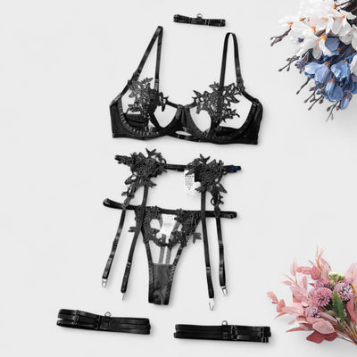 אדינה | סט הלבשה תחתונה צרפתית תלת חלקי