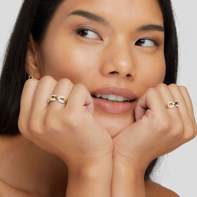 ריה כחולה™ | טבעת שרשרת