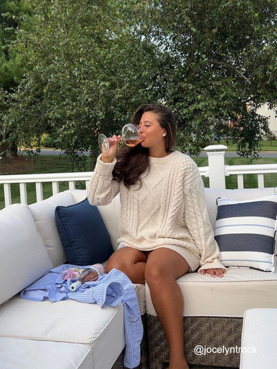 אליה™ | סוודר קלאסי סרוג