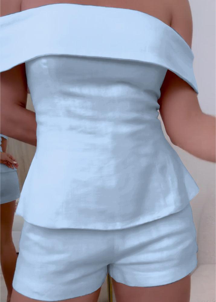 אלונה™ | חליפה דו-חלקית לבנה