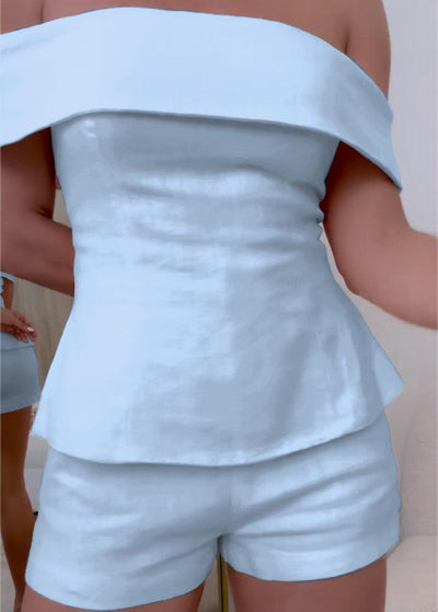 אלונה™ | חליפה דו-חלקית לבנה