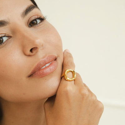 טבעת זהב מומס וינה